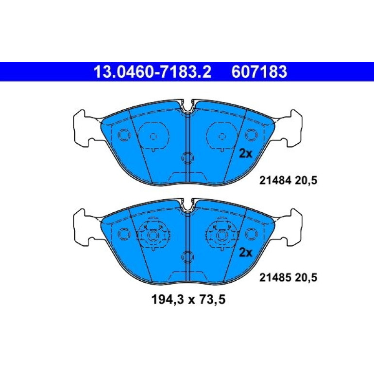Bremsbelagsatz Db P. W202/W210/W211 97-08 13.0460-7183.2 Bremsbelagsatz Db P. W202/W210/W211 97-08 13.0460-7183.2