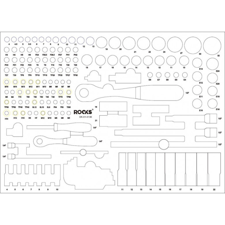 ROOKS Master Garage Werkzeug-Set 155-teilig – Für Profis ROOKS Master Garage Werkzeug-Set 155-teilig – Für Profis