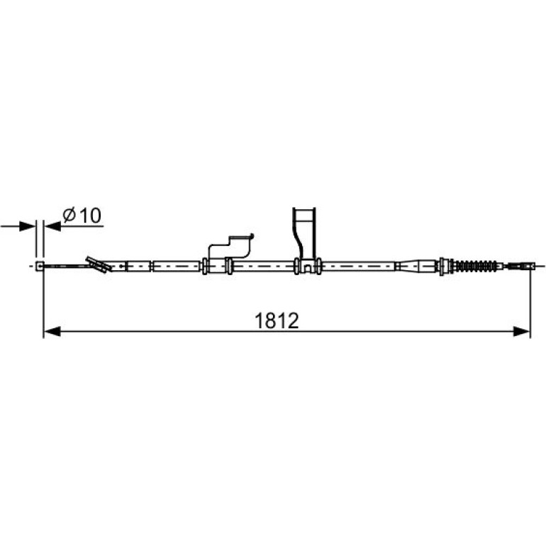 Handbremsseil li 1987482616 Handbremsseil li 1987482616