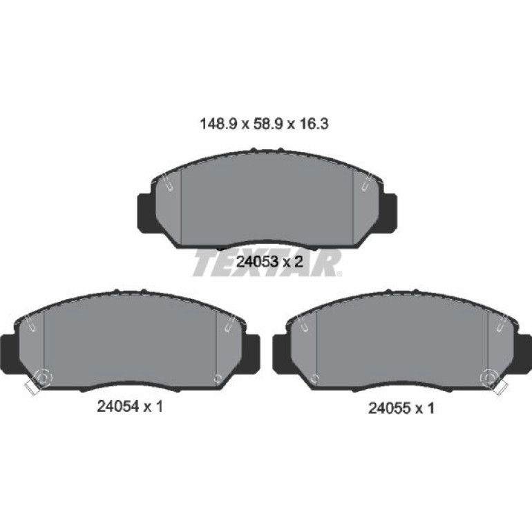 Bremsbelagsatz Honda P. Fr-V 05 2405301 Bremsbelagsatz Honda P. Fr-V 05 2405301