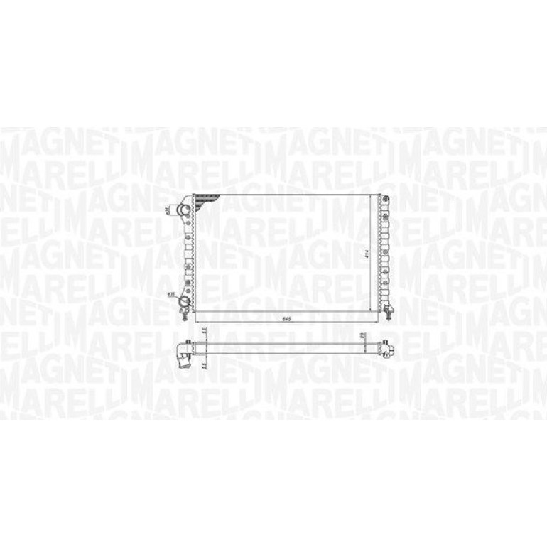 MAGNETI MARELLI Kühler, Motorkühlung 350213194400 MAGNETI MARELLI Kühler, Motorkühlung 350213194400
