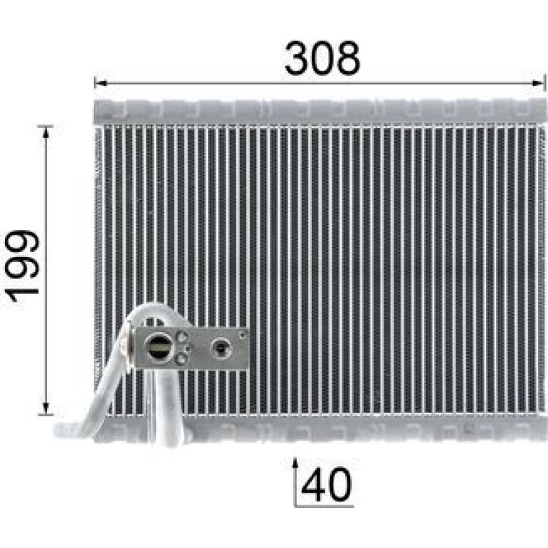 Verdampfer, Klimaanlage AE 124 000P Verdampfer, Klimaanlage AE 124 000P