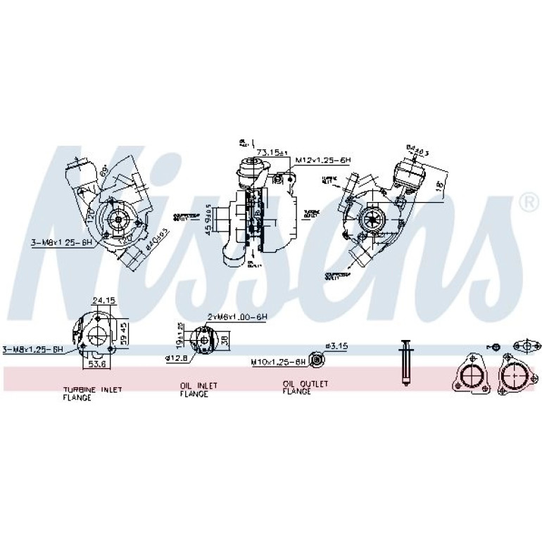 NISSENS Turbolader 93224 NISSENS Turbolader 93224