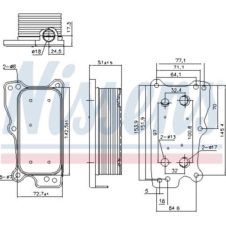 Ölkühler PKW 90783 Ölkühler PKW 90783