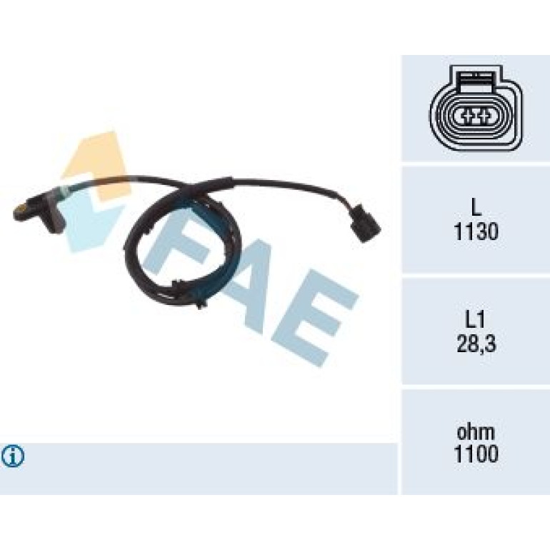 FAE Sensor, Raddrehzahl 78025 FAE Sensor, Raddrehzahl 78025