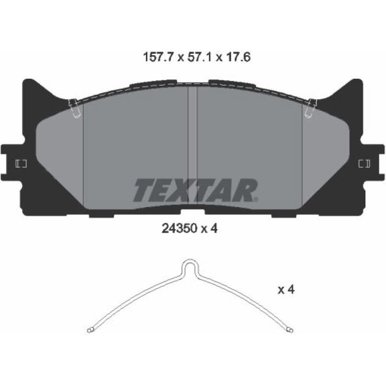 Bremsbelagsatz Toyota P. Camry 06-/Aurion 2435001