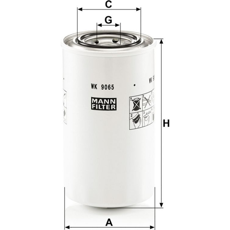 Mann & Hummel Industriefilter WK 9065 Mann & Hummel Industriefilter WK 9065