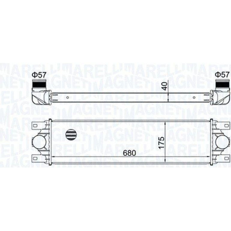MAGNETI MARELLI Ladeluftkühler 351319204780 MAGNETI MARELLI Ladeluftkühler 351319204780