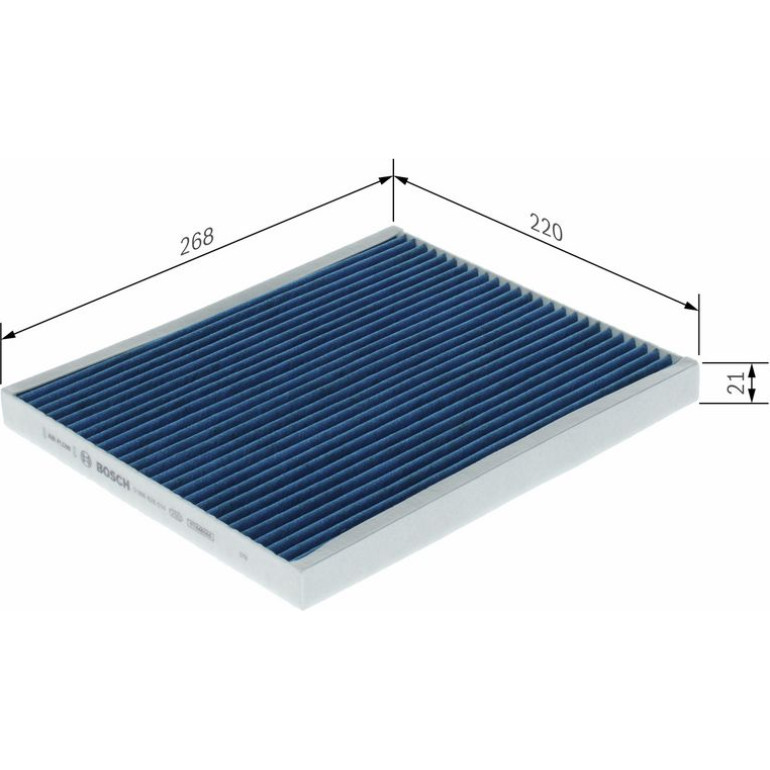 Aktivkohleinnenraumfilter 0 986 628 614 Aktivkohleinnenraumfilter 0 986 628 614