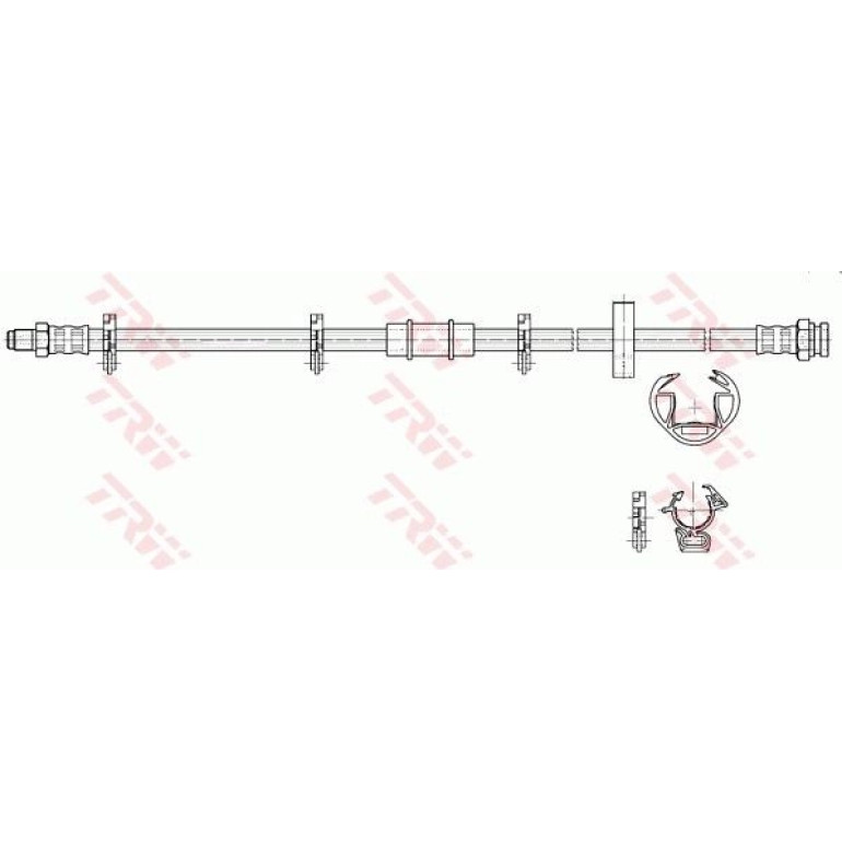 TRW Bremsschlauch PHB242 TRW Bremsschlauch PHB242