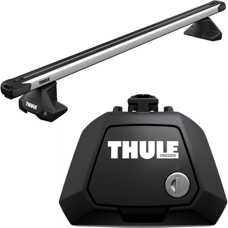 Thule Dachträgerset Slidebar Evo für JAGUAR X-Type 5-dr Estate 03-09 mit erhöhter Dachreling ATSSETSLBEVO1188