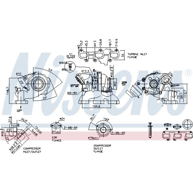 NISSENS Turbolader 93071 NISSENS Turbolader 93071