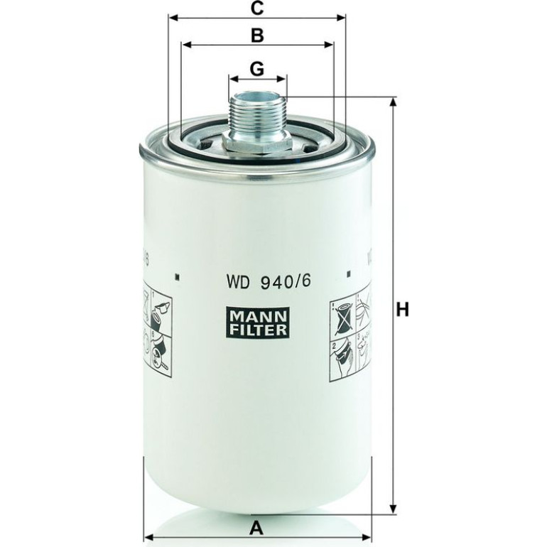 Mann & Hummel Industriefilter WD 940/6