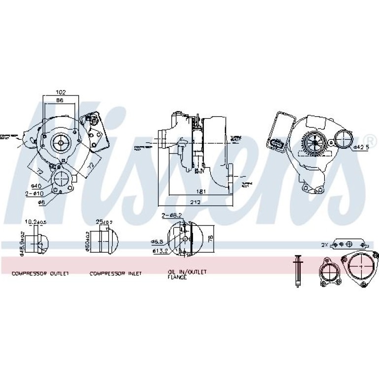 NISSENS Turbolader 93115 NISSENS Turbolader 93115
