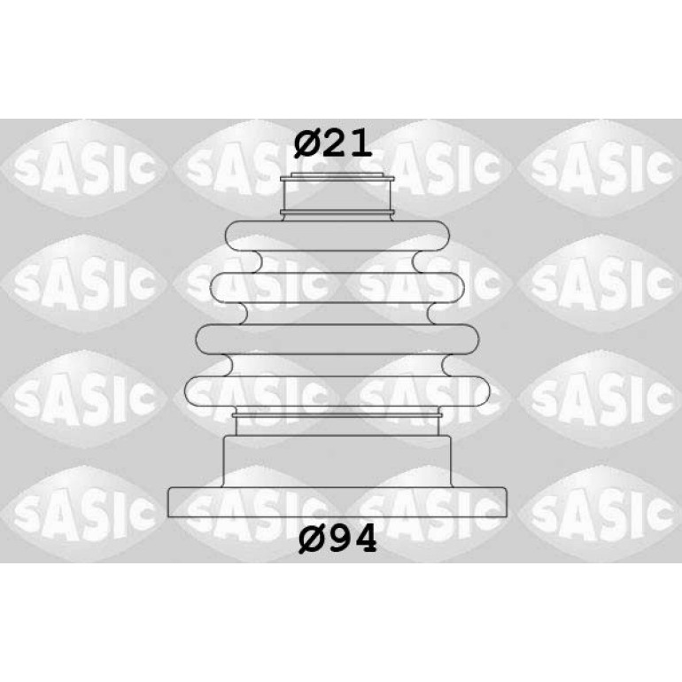 SASIC Faltenbalgsatz, Antriebswelle 4003444