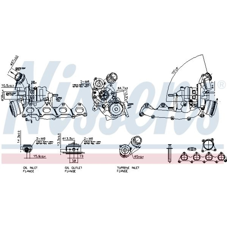 NISSENS Turbolader 93112 NISSENS Turbolader 93112