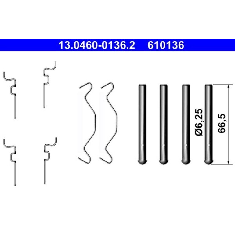 ATE Zubehör, Bremsbeläge 13.0460-0136.2 ATE Zubehör, Bremsbeläge 13.0460-0136.2