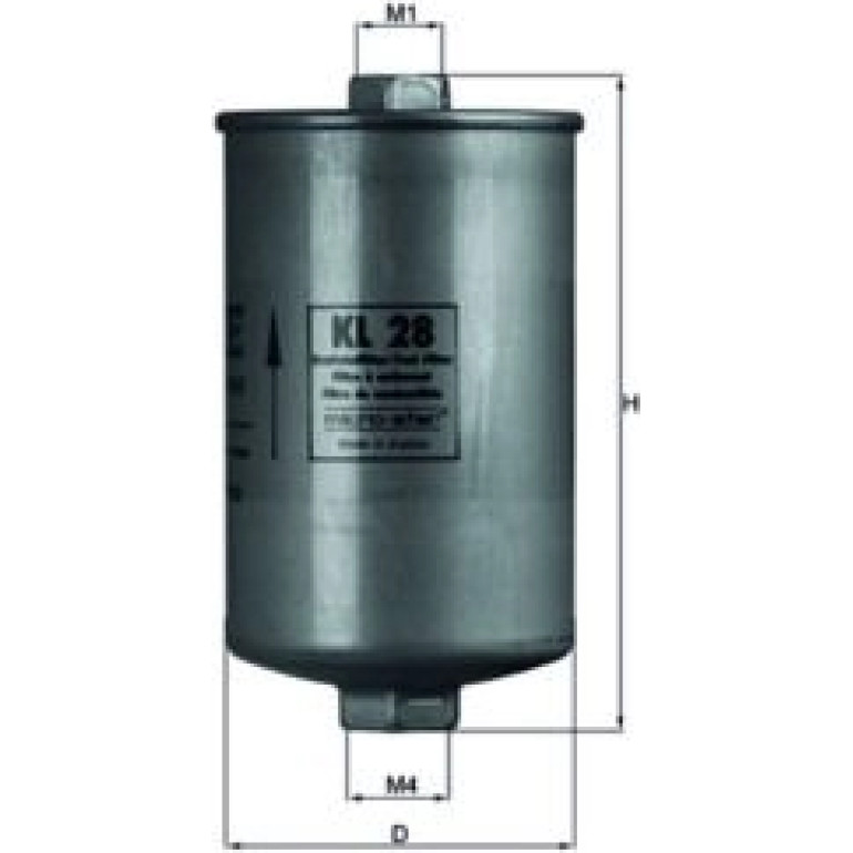 MAHLE Kraftstofffilter KL 28 MAHLE Kraftstofffilter KL 28