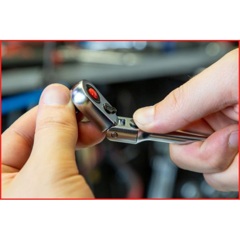 KS TOOLS Kniehebel-Teleskopratsche mit Gelenk 1/4 SlimPOWER, 72 Zähne 914.1420 KS TOOLS Kniehebel-Teleskopratsche mit Gelenk 1/4 SlimPOWER, 72 Zähne 914.1420
