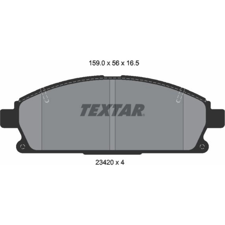 Bremsbelagsatz Nissan P. X-Trail 2,0-2,5 4X4 01-13 2342004 Bremsbelagsatz Nissan P. X-Trail 2,0-2,5 4X4 01-13 2342004