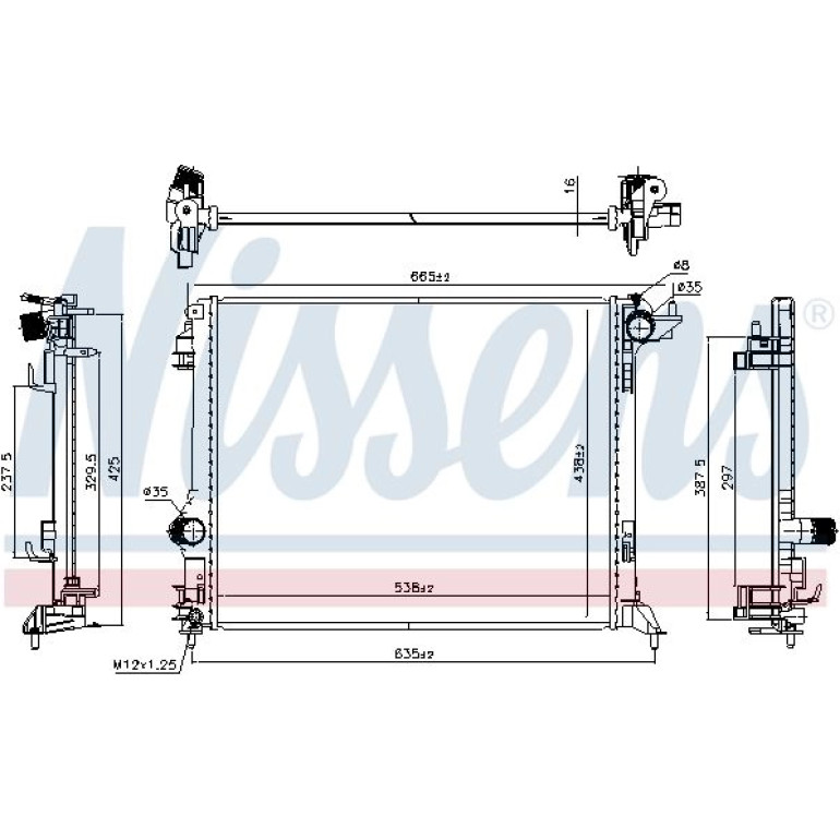 Wasserkühler PKW 606472 Wasserkühler PKW 606472