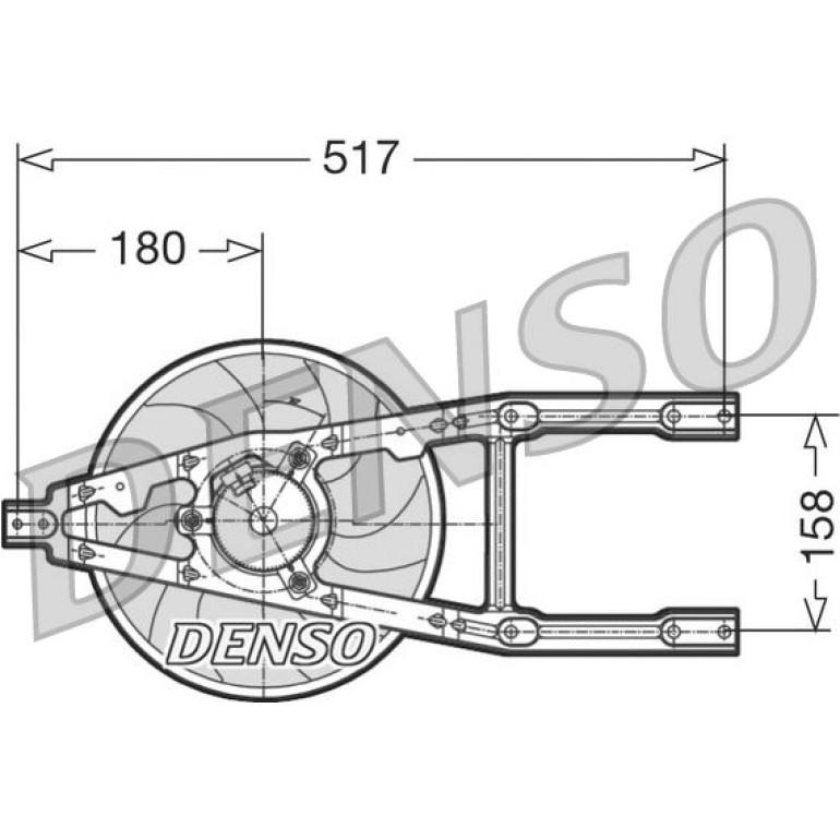 DENSO Kühlerlüfter DER09012 DENSO Kühlerlüfter DER09012