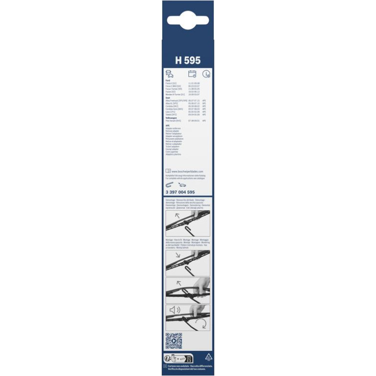 Bosch Wischerblatt H595 3397004595 Bosch Wischerblatt H595 3397004595
