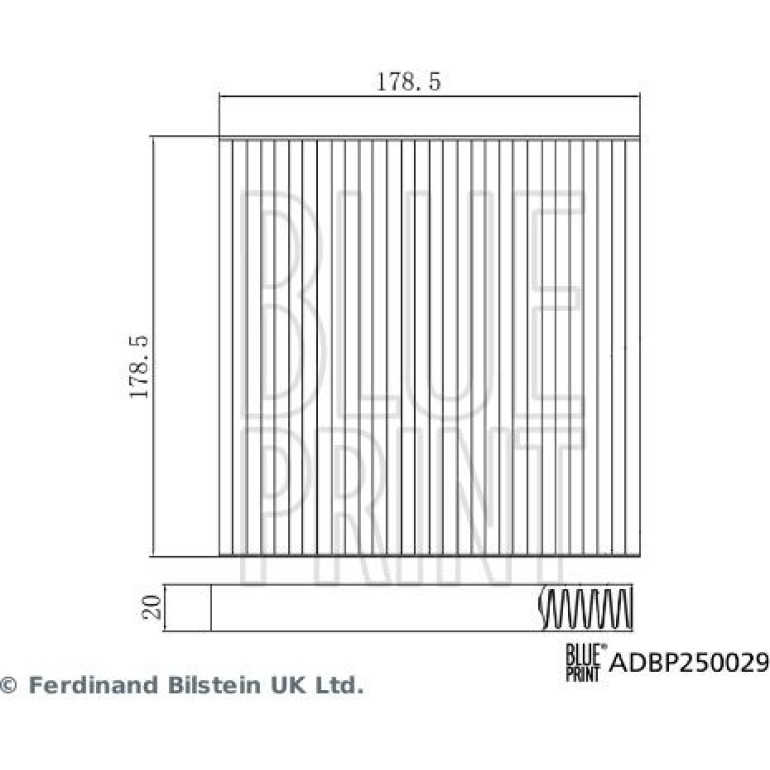 Filter, Innenraumluft ADBP250029 Filter, Innenraumluft ADBP250029