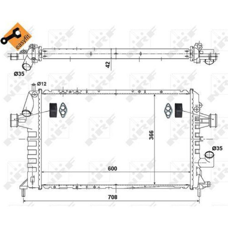 Kühler, Motorkühlung 506616 Kühler, Motorkühlung 506616