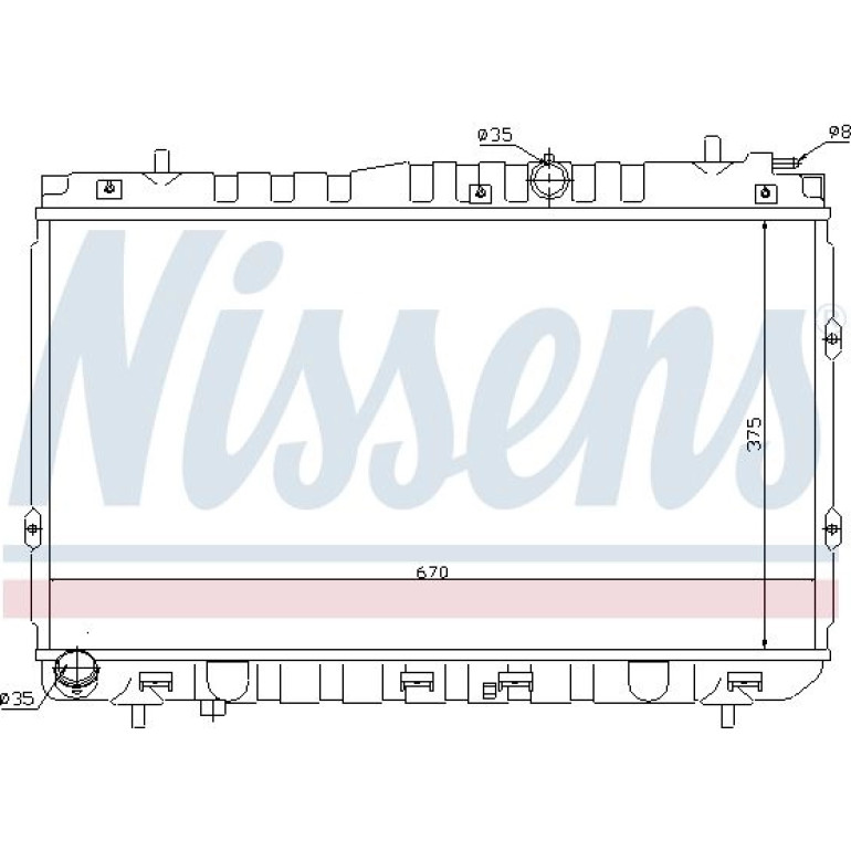 Wasserkühler PKW 66681 Wasserkühler PKW 66681