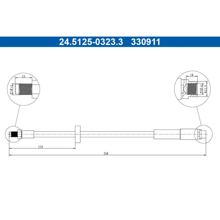 Bremsschlauch 24.5125-0323.3 Bremsschlauch 24.5125-0323.3