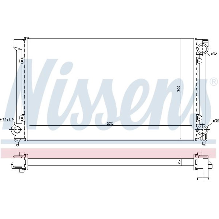 Wasserkühler PKW 651741 Wasserkühler PKW 651741