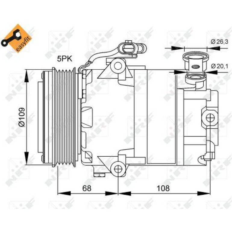 NRF Kompressor 32083 NRF Kompressor 32083