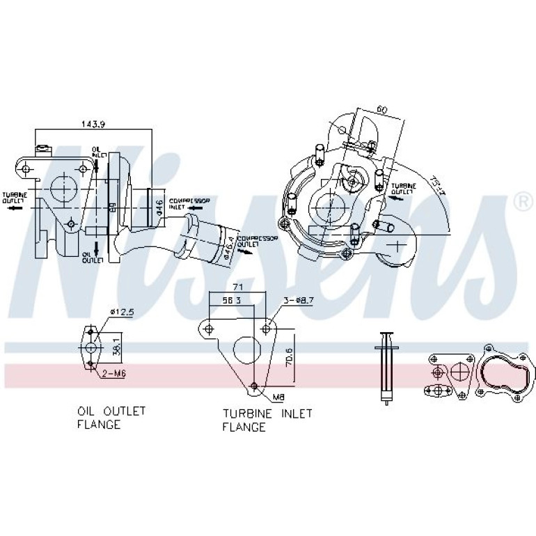 NISSENS Turbolader 93093