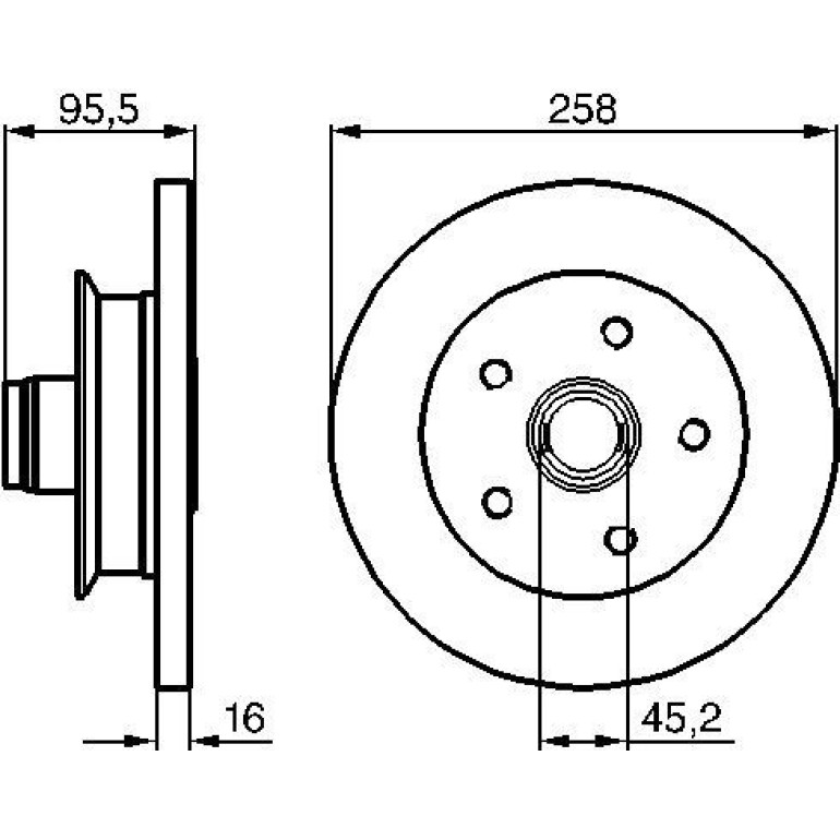 Bremsscheibe VA 0 986 478 224 Bremsscheibe VA 0 986 478 224