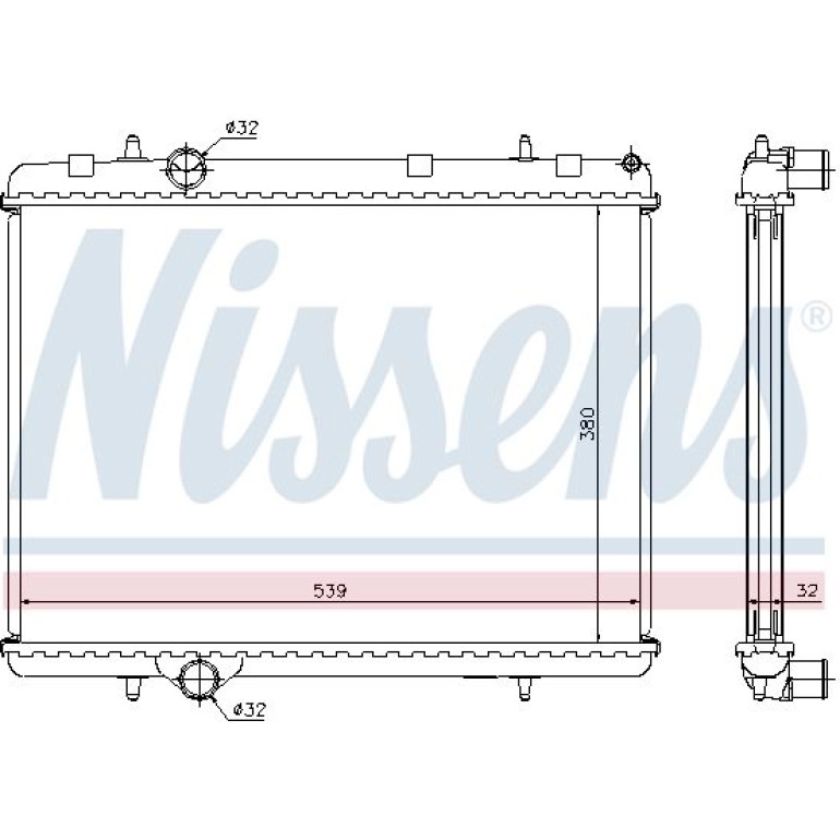 Wasserkühler PKW 636006 Wasserkühler PKW 636006