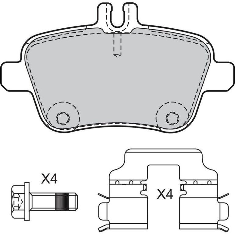 VALEO Bremsbeläge 601304
