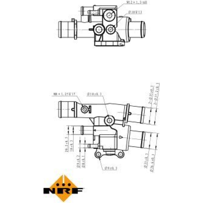 NRF Thermostat, Kühlmittel 725038 NRF Thermostat, Kühlmittel 725038