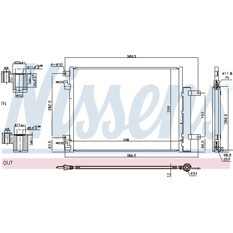 Kondensator PKW 940733 Kondensator PKW 940733
