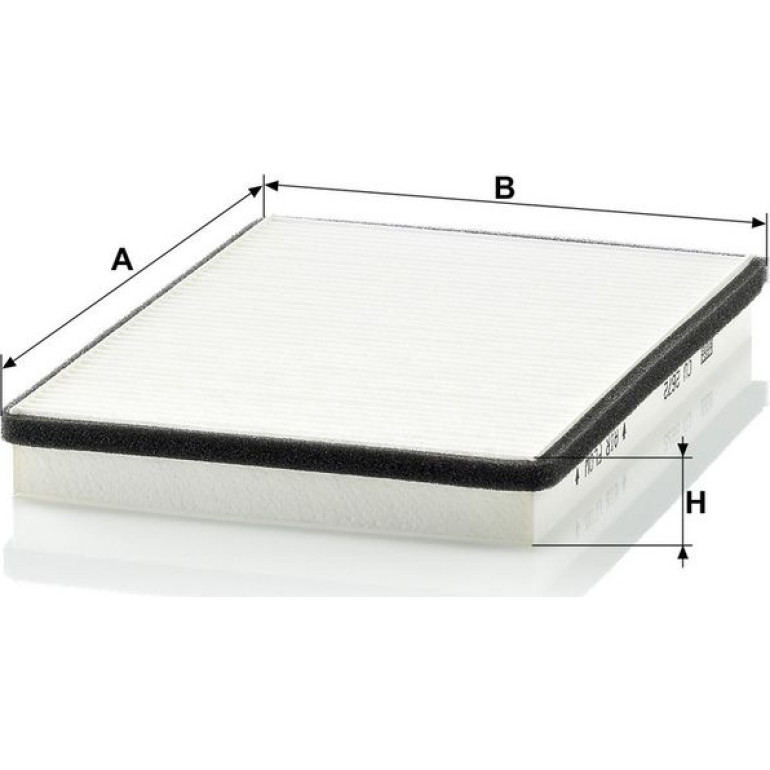 Mann & Hummel Innenraumfilter PKW CU 2672 Mann & Hummel Innenraumfilter PKW CU 2672