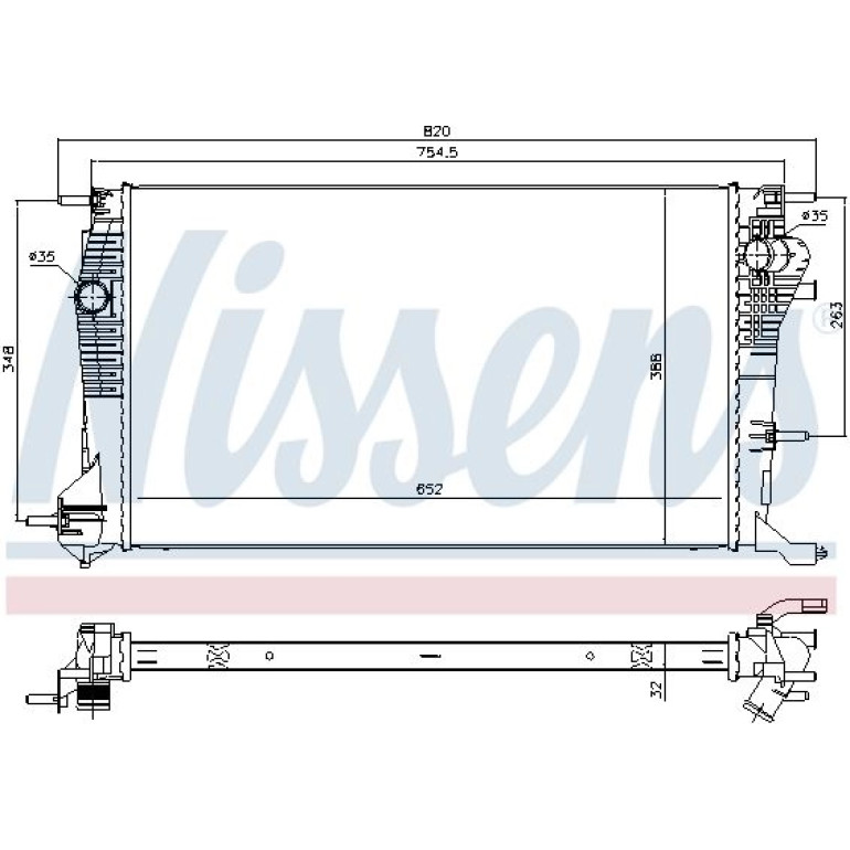 Wasserkühler PKW 637617 Wasserkühler PKW 637617