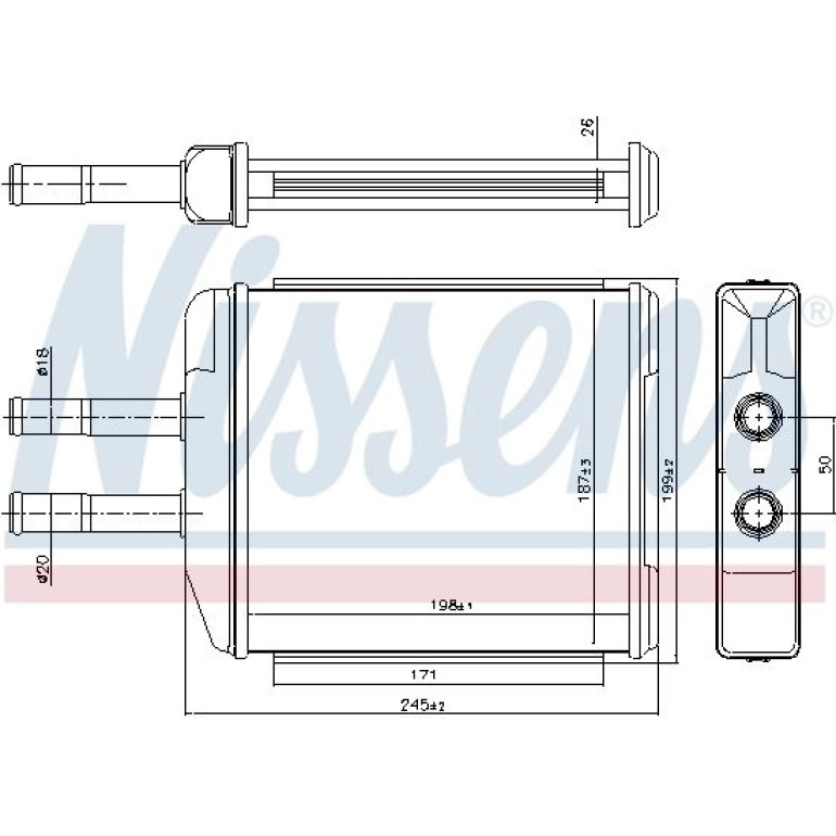 Heizkühler PKW 707072 Heizkühler PKW 707072