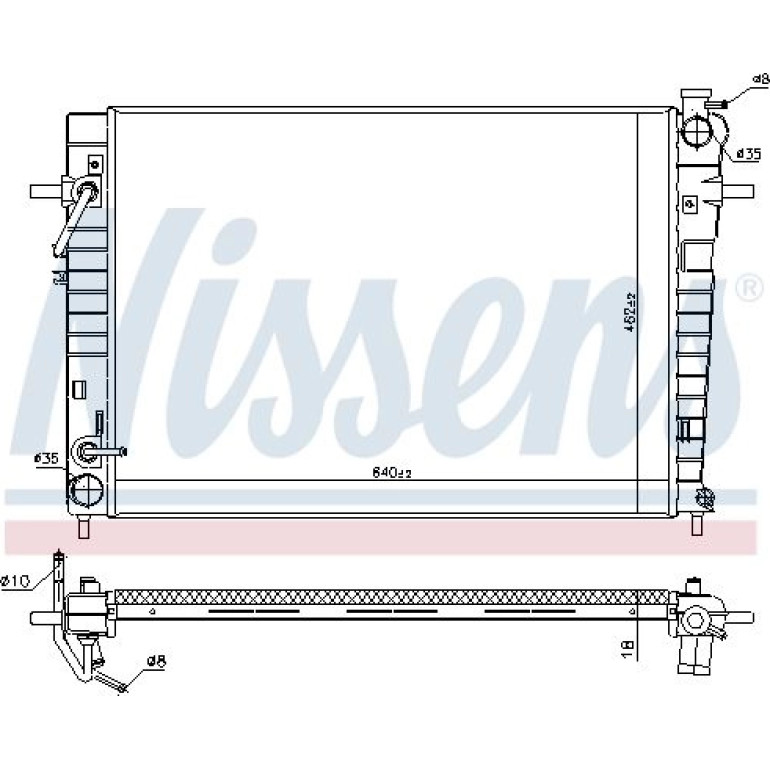 Wasserkühler PKW 675034 Wasserkühler PKW 675034