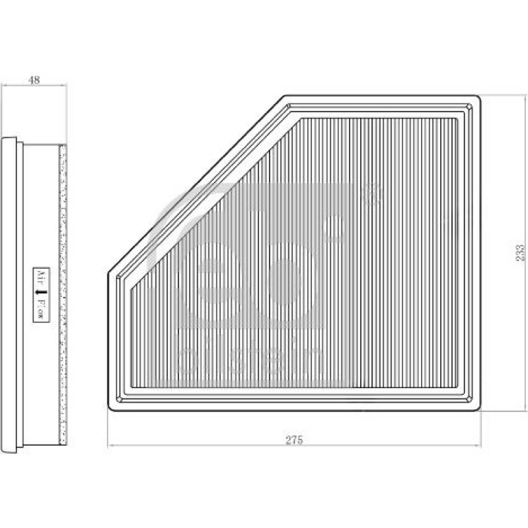 Febi Luftfilter PKW 173461 Febi Luftfilter PKW 173461