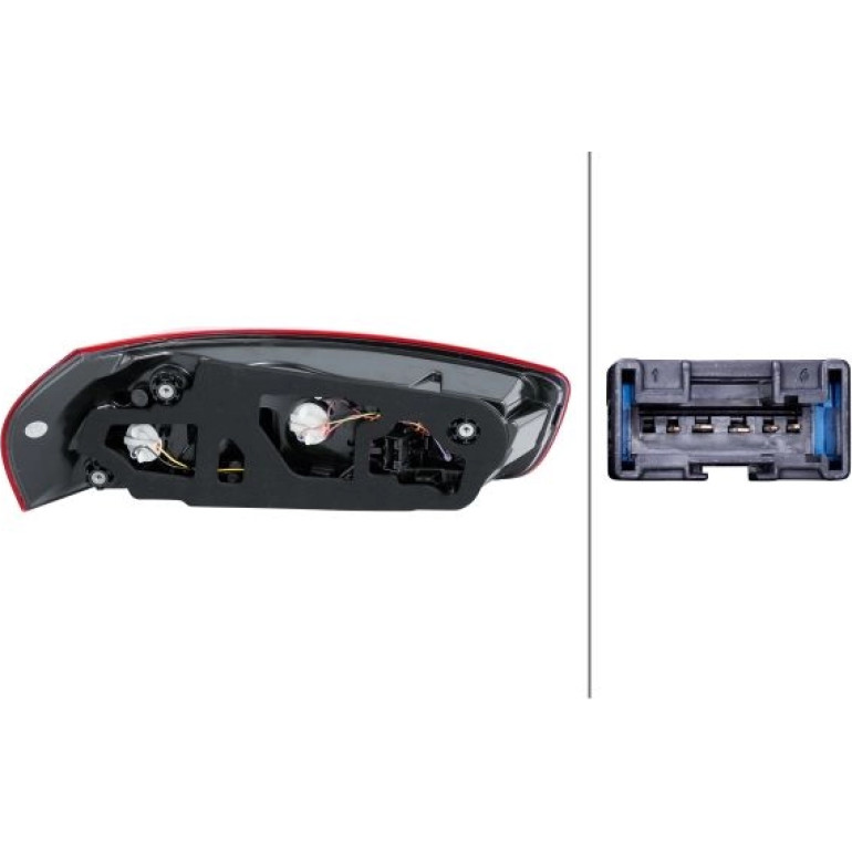 HECKLEUCHTE R 12 V HELLA 2SK 011 054-061 HECKLEUCHTE R 12 V HELLA 2SK 011 054-061