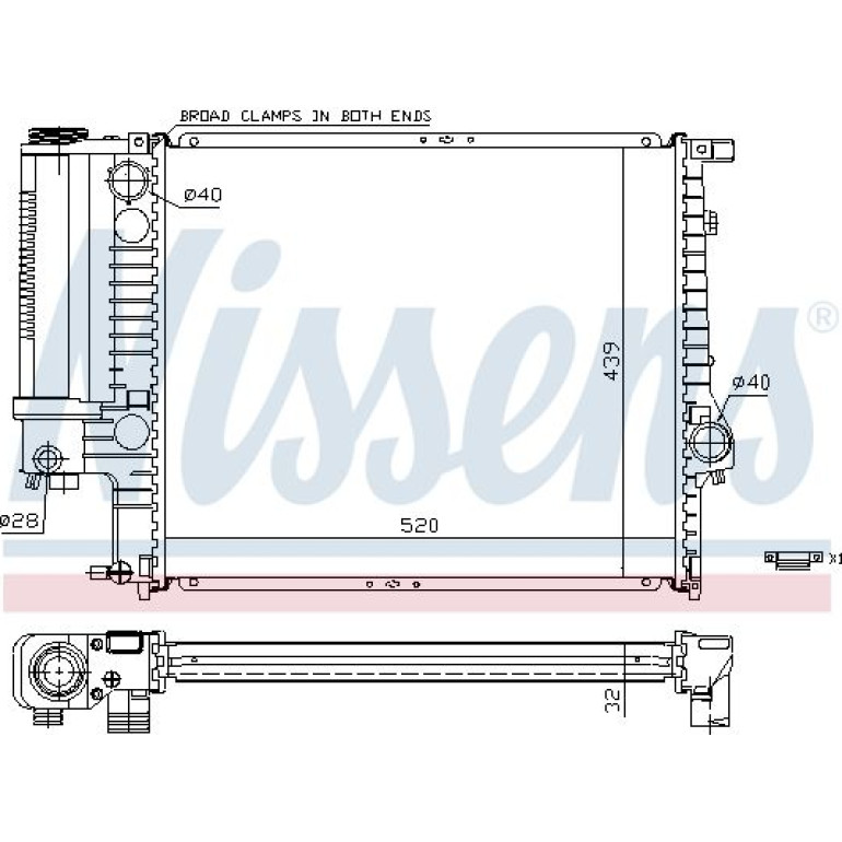 Wasserkühler PKW 60743A Wasserkühler PKW 60743A