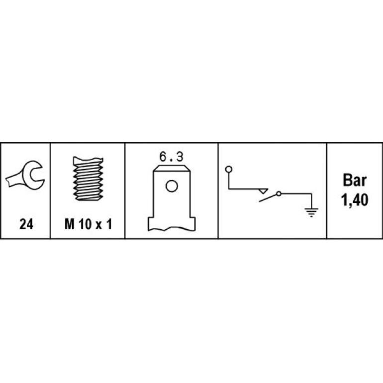HELLA Öldruckschalter 6ZL 003 259-471 HELLA Öldruckschalter 6ZL 003 259-471