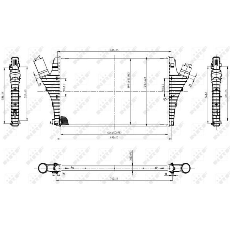 Ladeluftkühler 30858 Ladeluftkühler 30858