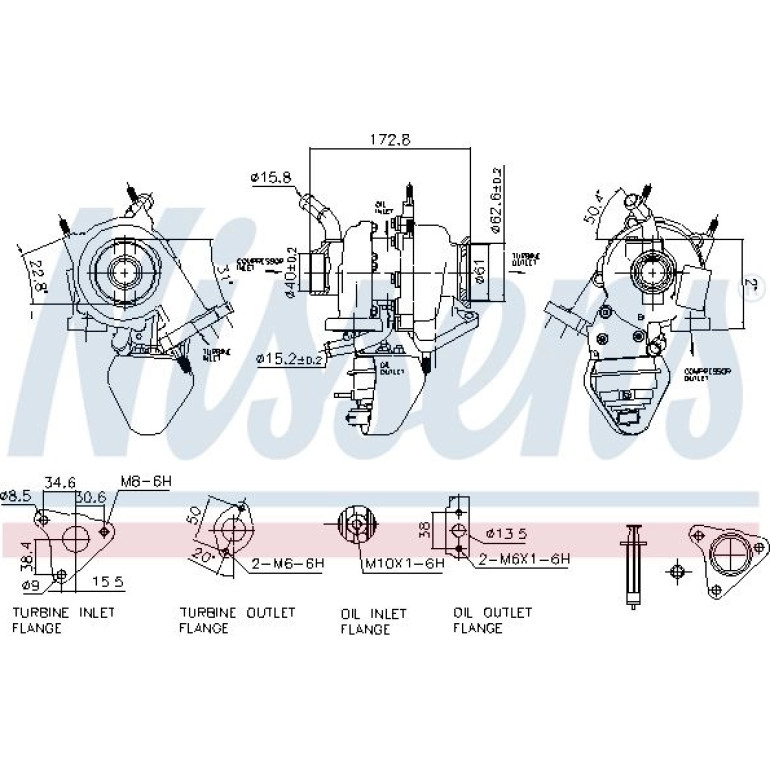 NISSENS Turbolader 93342 NISSENS Turbolader 93342
