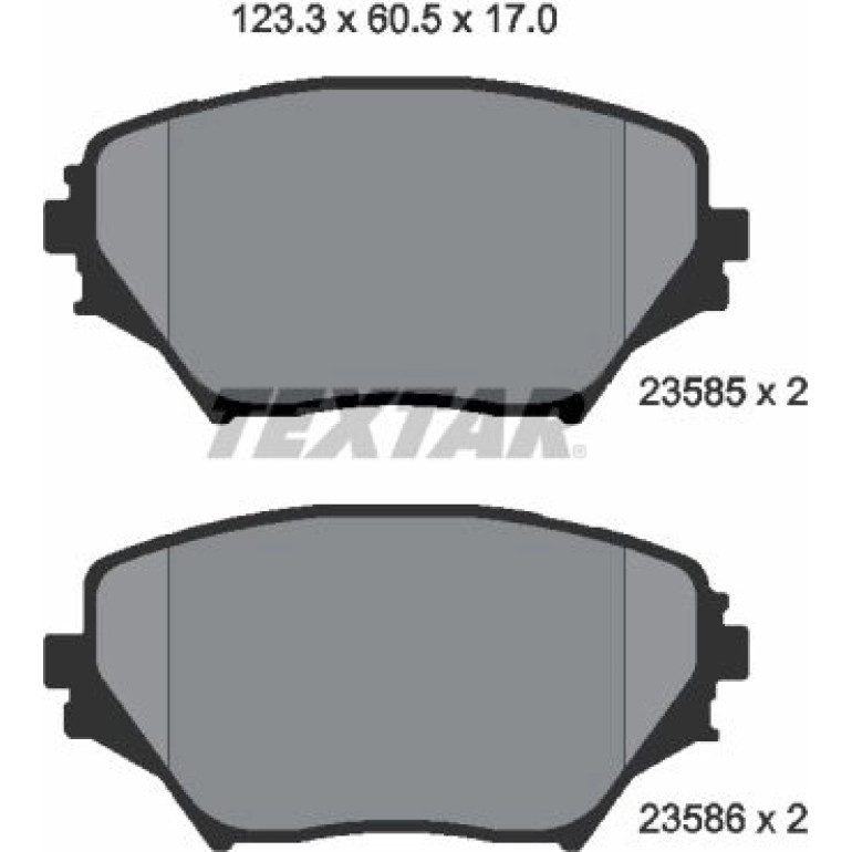Bremsbelagsatz Toyota P. Rav4 2358501 Bremsbelagsatz Toyota P. Rav4 2358501